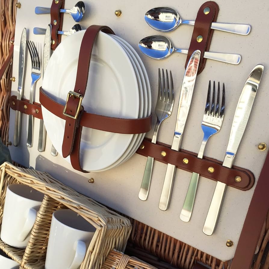 Amazon｜The Funtail イギリス製ピクニックバスケット コーン